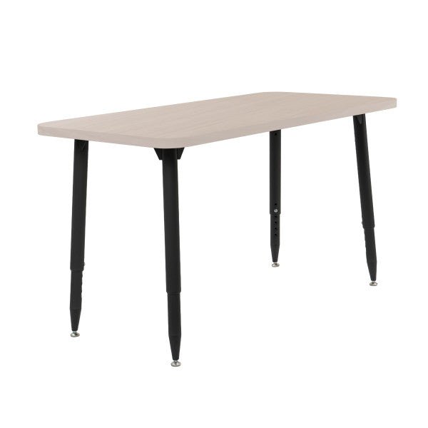 FDP Adapte 24" x 48" Rectangle Woodgrain Activity Table with Adjustable Tapered Legs 22" - 34" (FDP - 15661 - XXX) - SchoolOutlet
