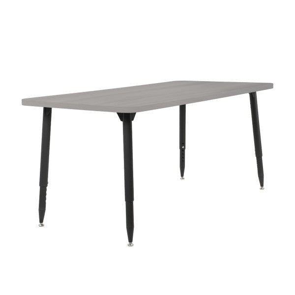 FDP Adapte 30" x 60" Rectangle Woodgrain Activity Table with Adjustable Tapered Legs 22" - 34" (FDP - 15663 - XXX) - SchoolOutlet