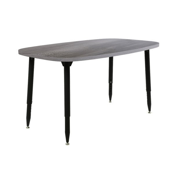 FDP Adapte 31" x 50" Rounded Rectangle Woodgrain Activity Table with Adjustable Tapered Legs 22" - 34" (FDP - 15667 - XXX) - SchoolOutlet