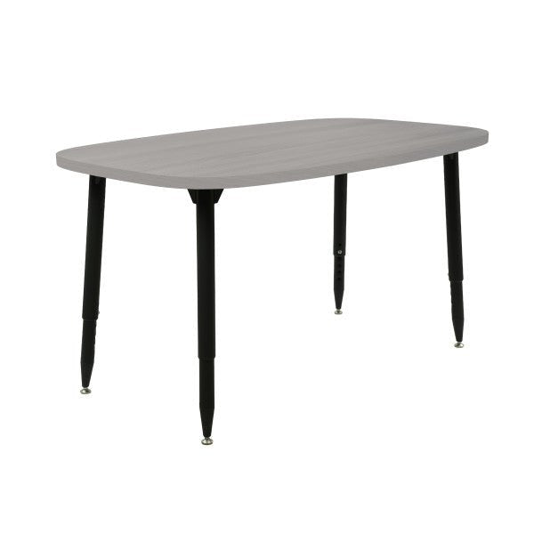 FDP Adapte 31" x 50" Rounded Rectangle Woodgrain Activity Table with Adjustable Tapered Legs 22" - 34" (FDP - 15667 - XXX) - SchoolOutlet