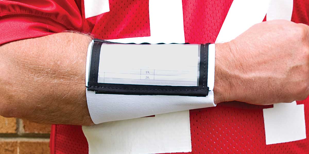 Fisher Double Wristband with Clear Vinyl Face Playbook Holder (adult) (FIS - 1050XX) - SchoolOutlet