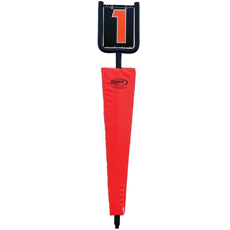 Fisher Athletic Flip Indicator Football Down Marker Padded 7' Height with 12" Numbers (FIS - 3002) - SchoolOutlet