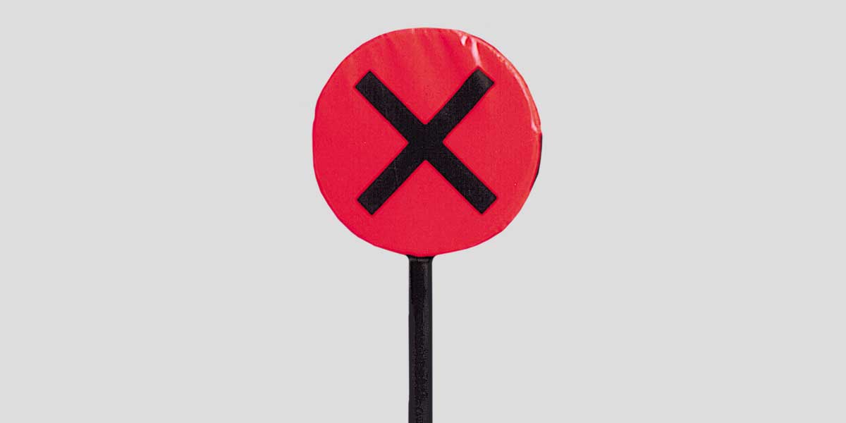 Fisher Athletic X Indicator Football Down Marker 7' Height with 3" Pad (FIS - 3010) - SchoolOutlet