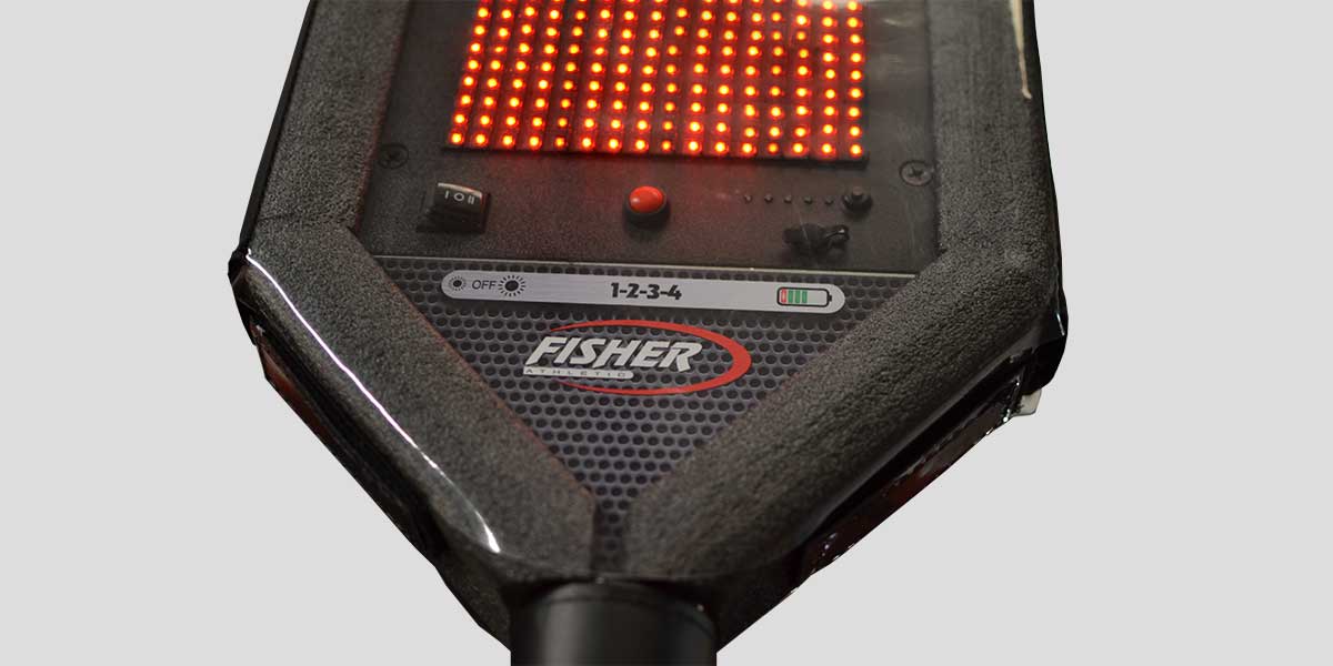 Fisher Athletic Electronic Down Marker LED Display Rechargeable 13" Numbers Football Sideline Marker (FIS - 50XX13) - SchoolOutlet