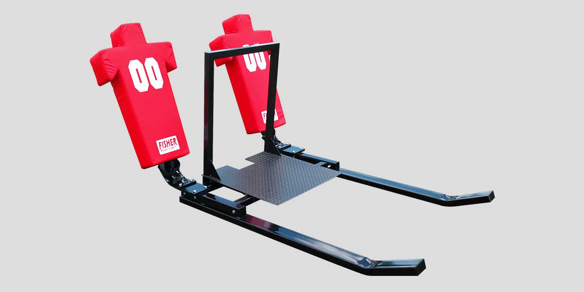 Fisher Athletic Coaches Platform 36 in Tall with Handrail Steel Diamond Plate Base (FIS - 9000CP) - SchoolOutlet