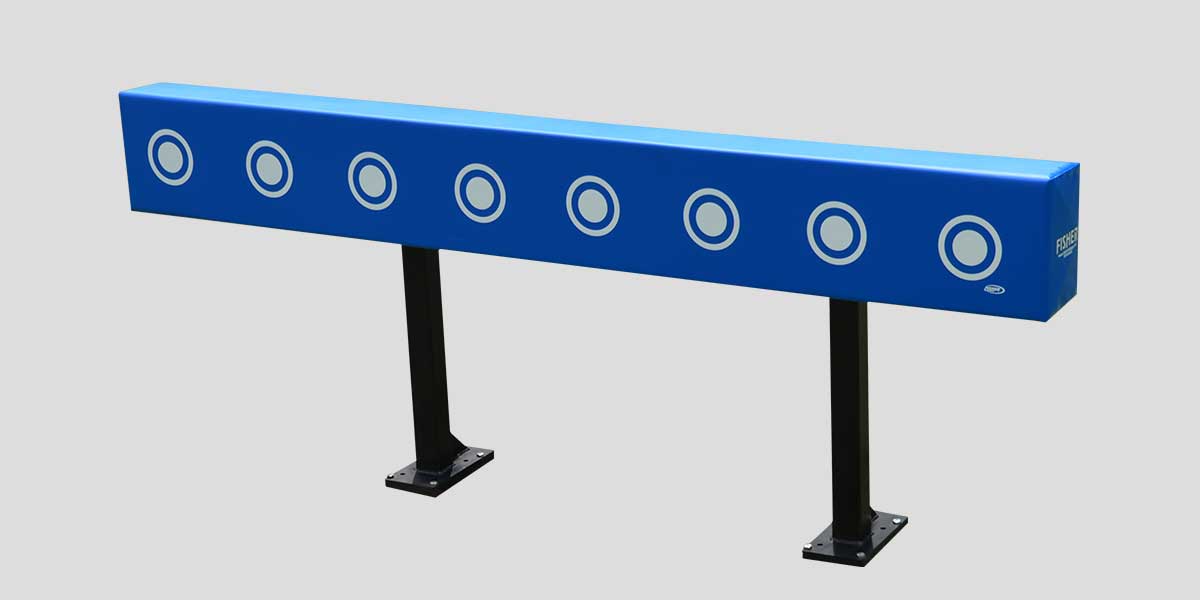 Fisher Football Training Shiver Sled In - Ground Mount Footwork Training Pad 8' L Heavy Duty (FIS - 9708SSGM) - SchoolOutlet