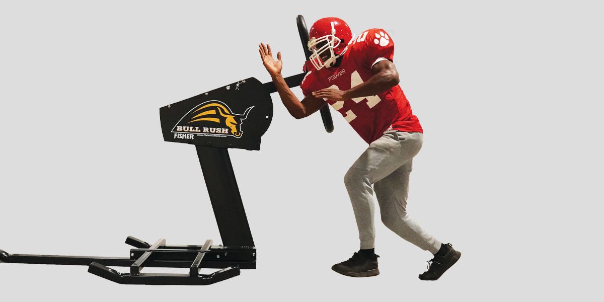 Fisher Football Combat Sled with Bull Rush Base Heavy Duty Strength Training Equipment (FIS - 9910CS) - SchoolOutlet