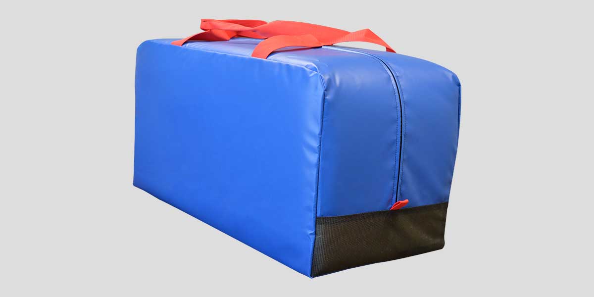 Fisher Football All American Equipment Bag 16" W x 16" H x 36" L Mesh Vent Zipper Design (FIS - AA161636X) - SchoolOutlet