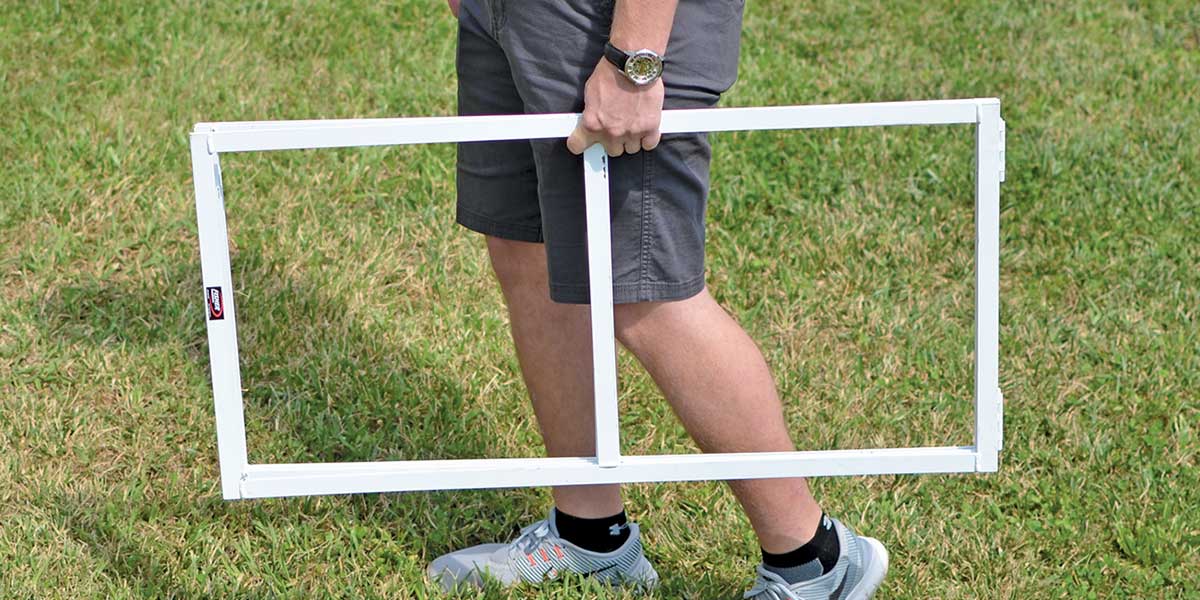 Fisher Football Steel Folding Agility Ladder 19" W x 13' L Heavy Duty Training Ladder (FIS - AGLSTL1913) - SchoolOutlet