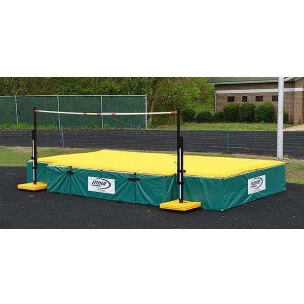 Fisher High Jump Pit Landing System 22 ft W x 11 ft D x 32 in H with 2 in Pad (FIS - HJ112232) - SchoolOutlet