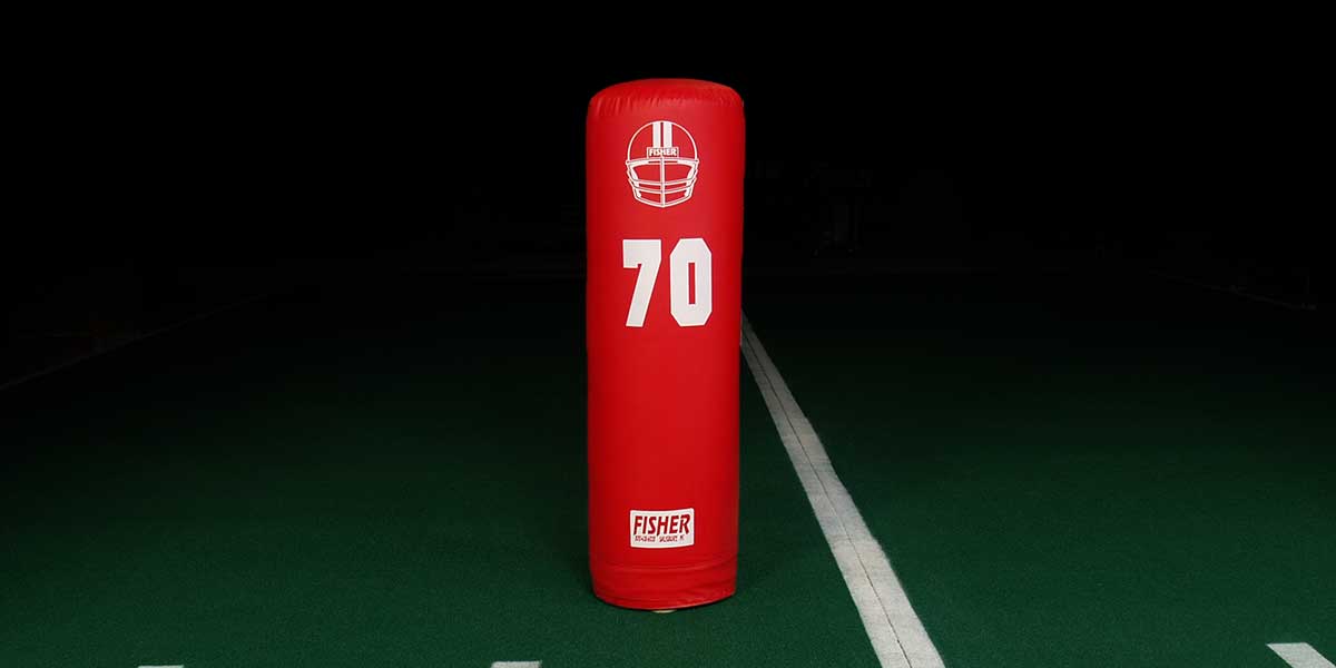 Fisher Heavyweight Tackling Dummy 54 in H x 16 in Dia Football Training Pad (FIS - HW70) - SchoolOutlet
