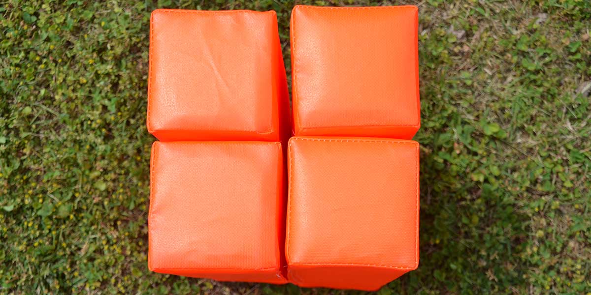 Fisher Deluxe Football Pylons Set of 4 18 in Height (FIS - PY1) - SchoolOutlet