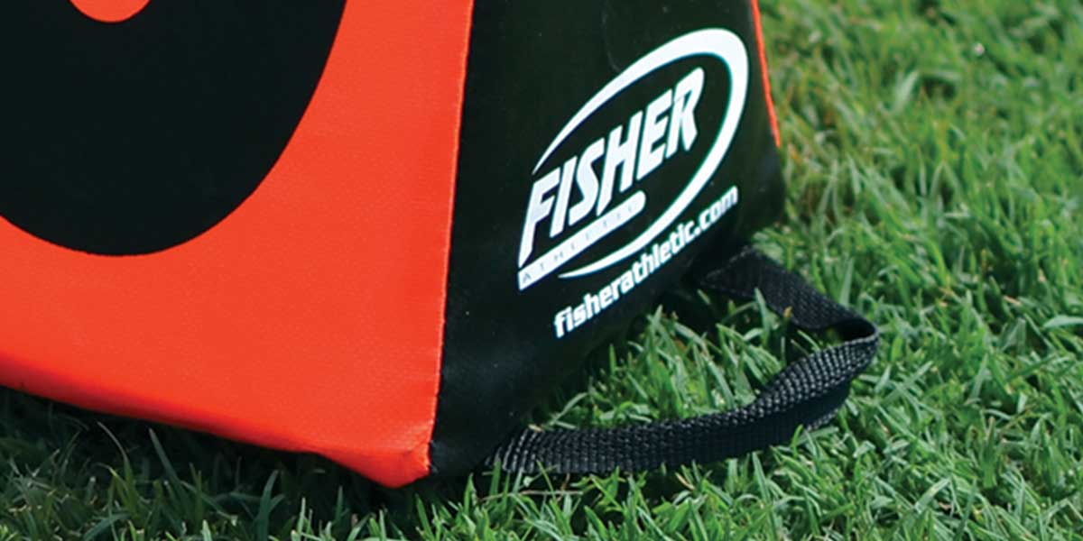 Fisher Solid Sideline Marker Set of 11 with 12 in Numerals Black on Orange (FIS - SLMTOR) - SchoolOutlet