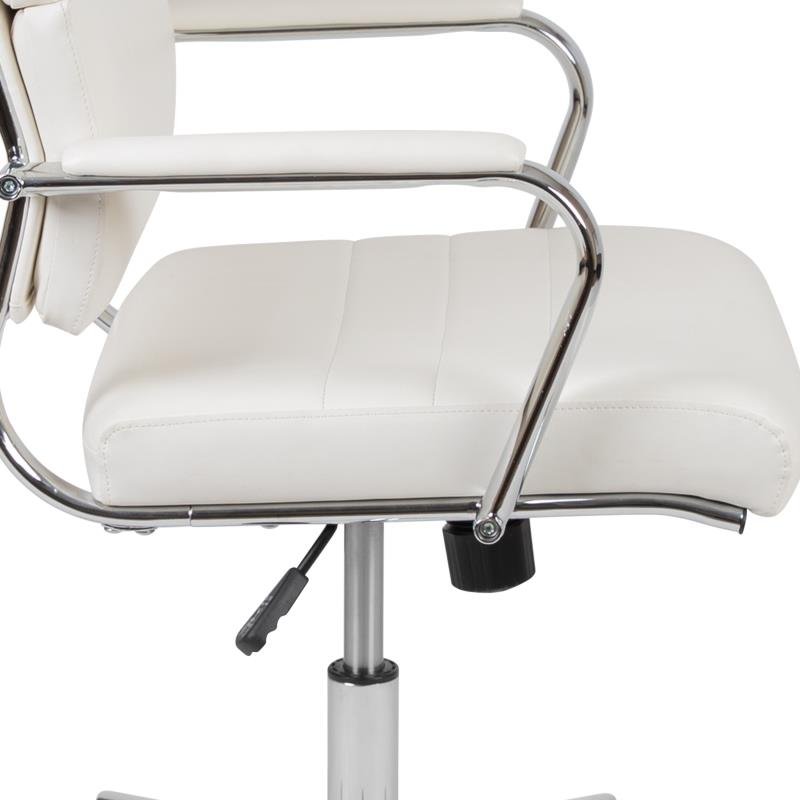 Flash Furniture Hansel High Back LeatherSoft Contemporary Panel Executive Swivel Office Chair (BT - 20595H - 2 - XX - GG) - SchoolOutlet