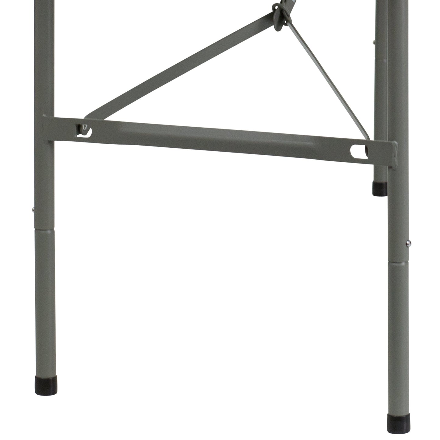 Elon 5 - Foot Bi - Fold Rectangular Plastic Folding Table for Banquet and Events - Granite White by Flash Furniture - SchoolOutlet