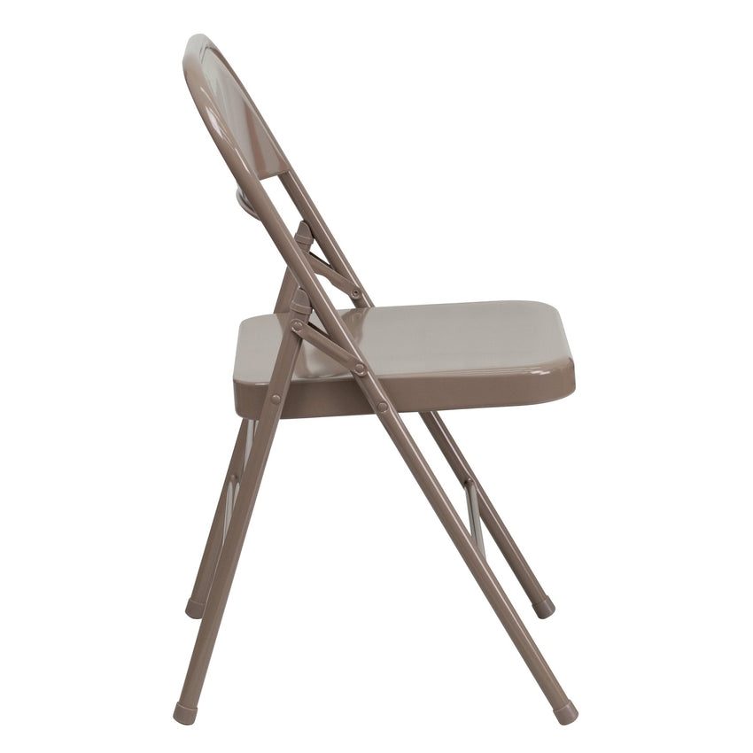HERCULES Series Metal Folding Chair, Triple Braced & Double Hinged for School Events by Flash Furniture - SchoolOutlet