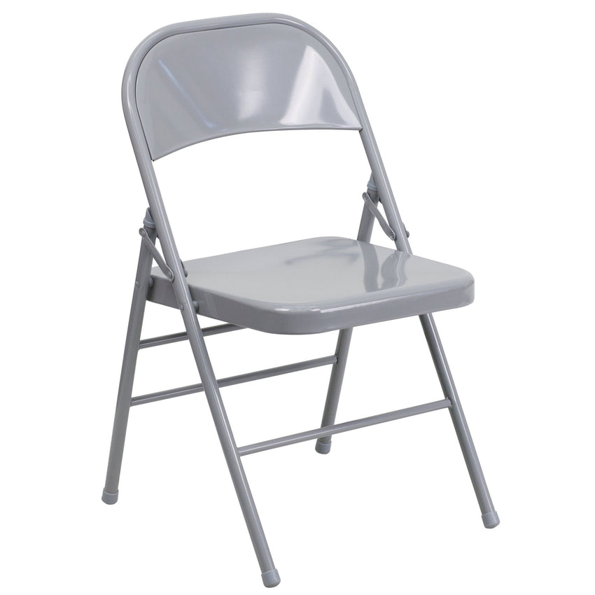 HERCULES Series Metal Folding Chair, Triple Braced & Double Hinged for School Events by Flash Furniture - SchoolOutlet