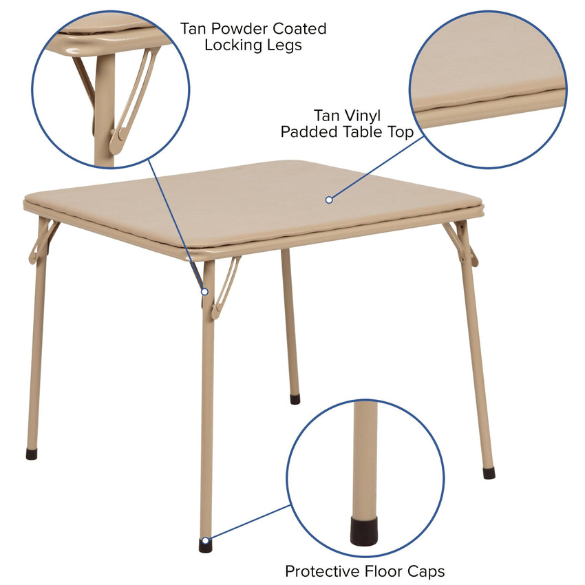 Mindy Kids Folding Table (24"W x 24"D x 20.25"H) by Flash Furniture - SchoolOutlet