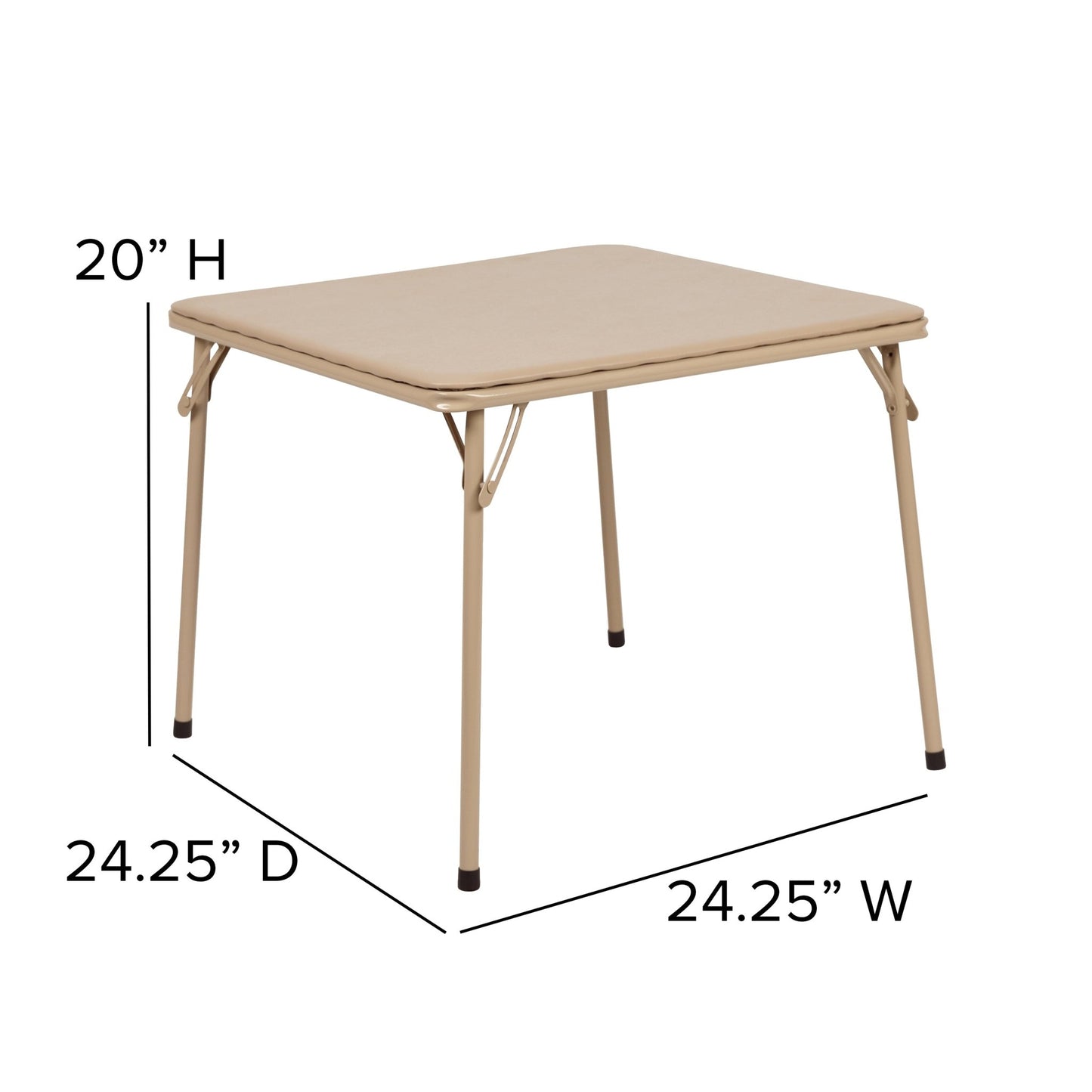 Mindy Kids Folding Table (24"W x 24"D x 20.25"H) by Flash Furniture - SchoolOutlet