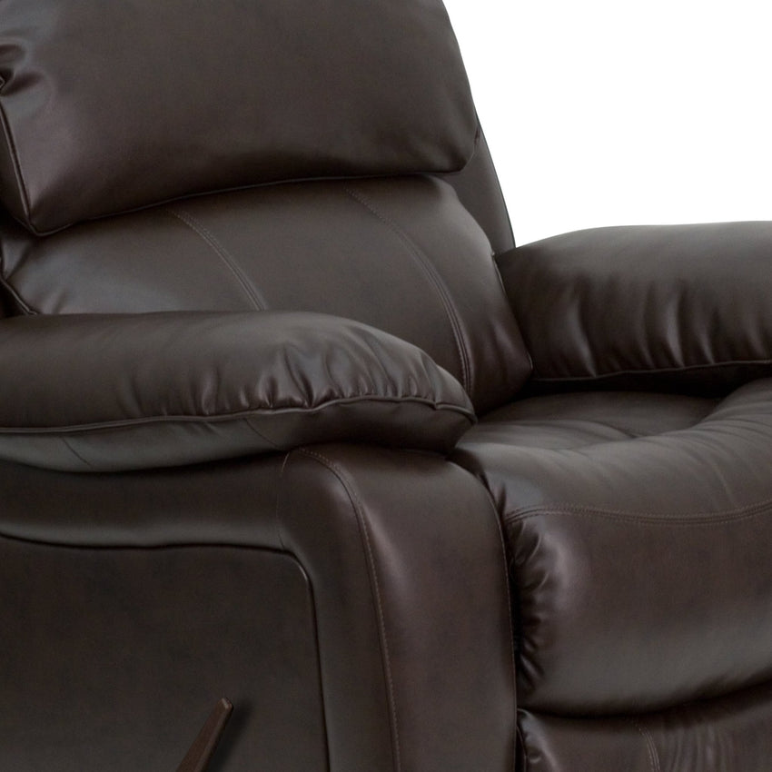 Kyle LeatherSoft Rocker Recliner by Flash Furniture - SchoolOutlet