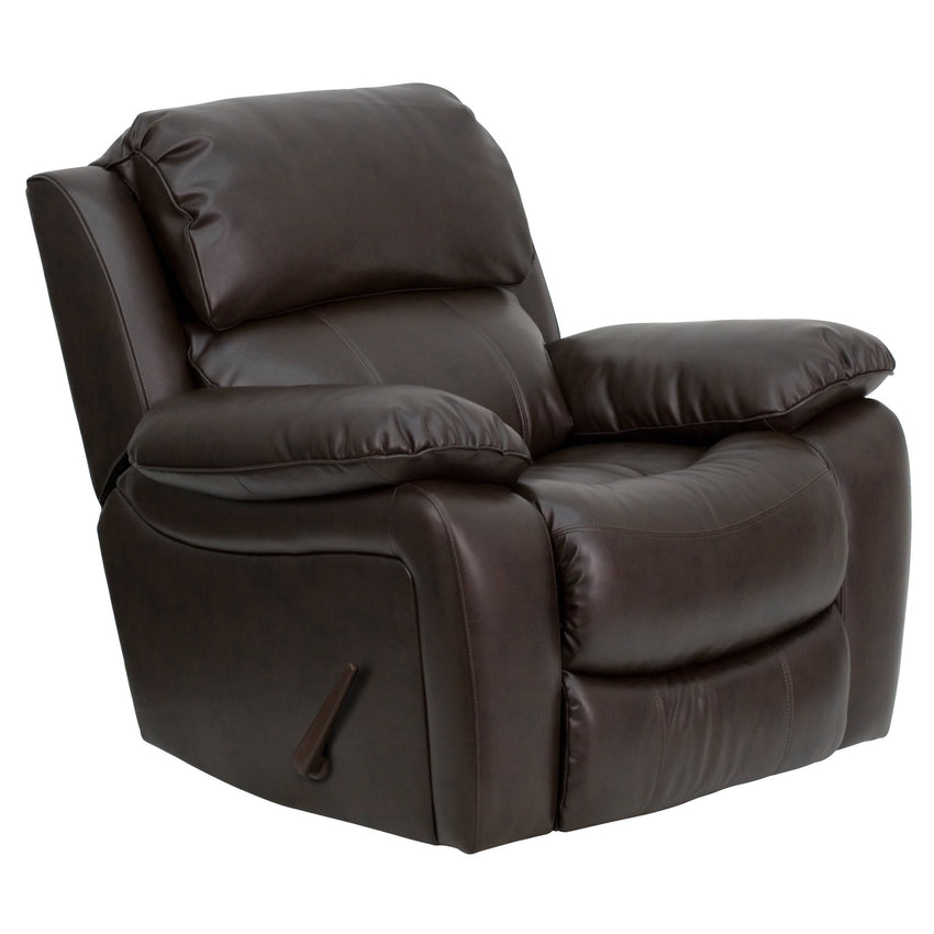 Kyle LeatherSoft Rocker Recliner by Flash Furniture - SchoolOutlet