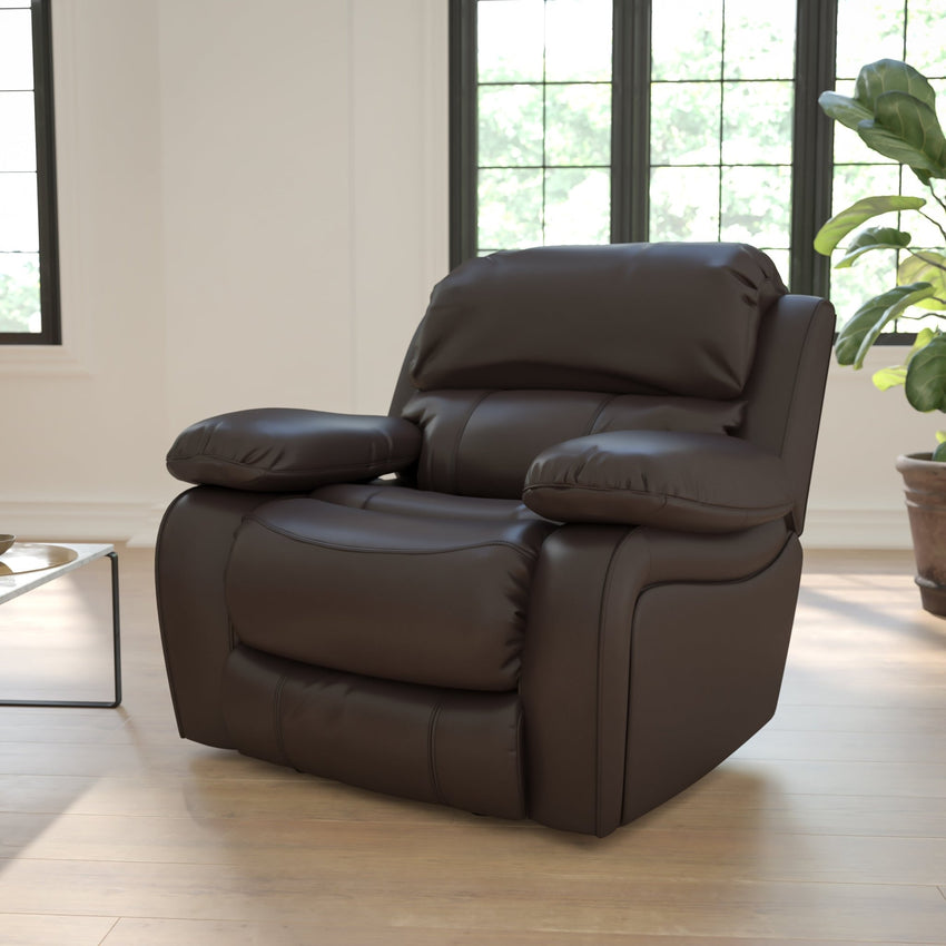 Kyle LeatherSoft Rocker Recliner by Flash Furniture - SchoolOutlet