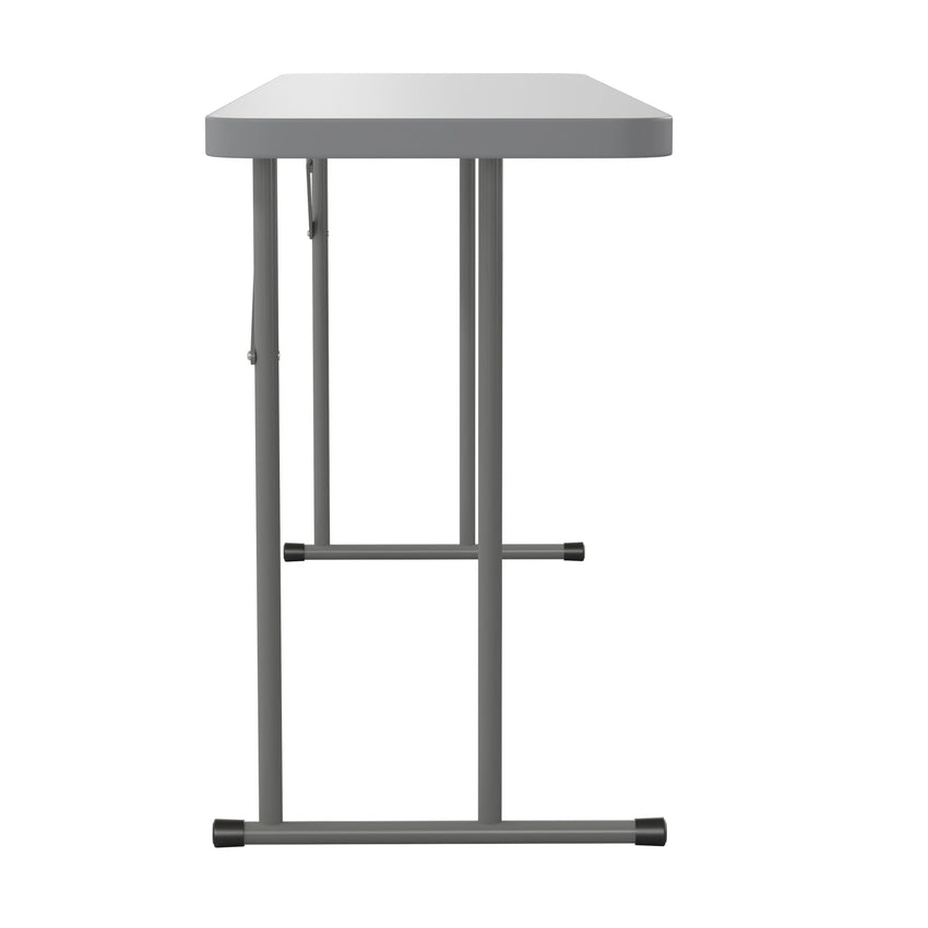 Kathryn 6 - Foot Rectangular Plastic Folding Training Table by Flash Furniture - SchoolOutlet