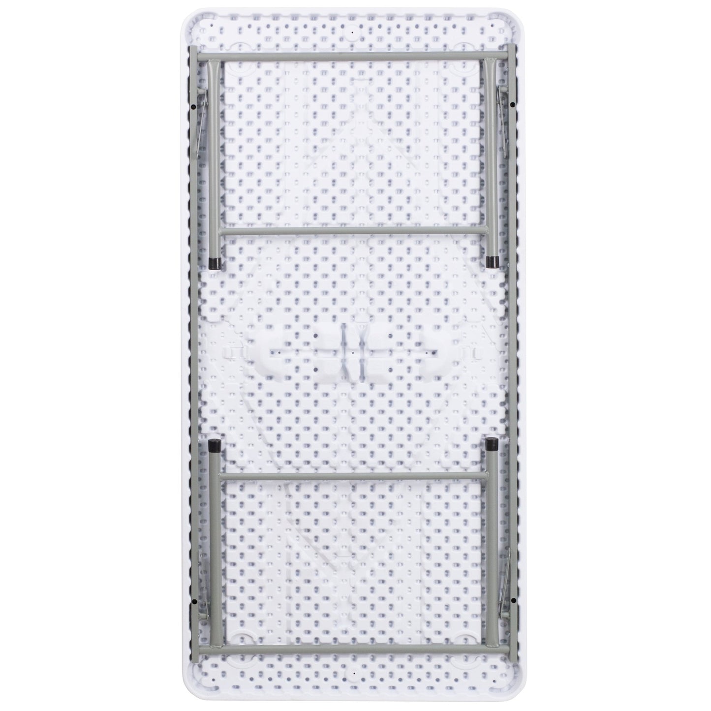 Paige 4.93 - Foot Kid's Granite White Plastic Folding Table by Flash Furniture - SchoolOutlet