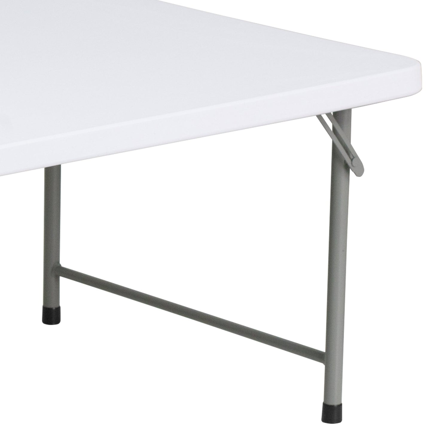 Paige 4.93 - Foot Kid's Granite White Plastic Folding Table by Flash Furniture - SchoolOutlet