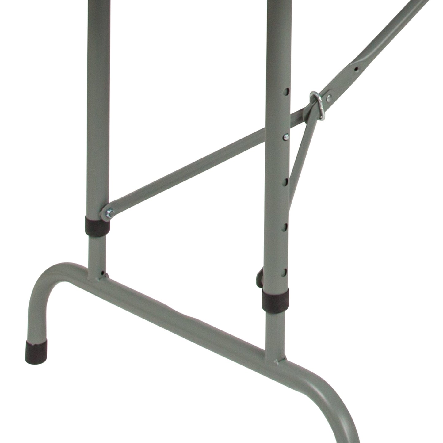 Kathryn 8 - Foot Rectangular Plastic Folding Table wiht Adjustable Height - Granite White by Flash Furniture - SchoolOutlet