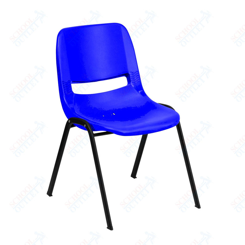 HERCULES Series 880 lb. Capacity Ergonomic Shell Stack Chair with Frame - SchoolOutlet