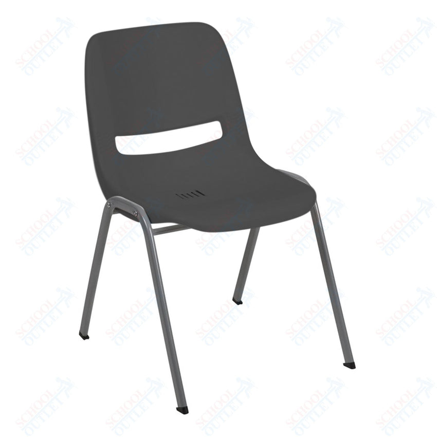 HERCULES Series 880 lb. Capacity Ergonomic Shell Stack Chair with Frame - SchoolOutlet