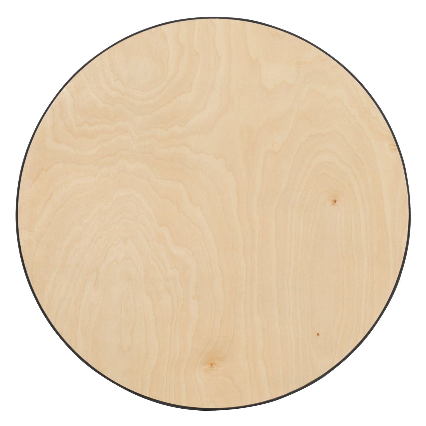 Lars 30'' Round Wood Cocktail Table with Adjustable Height from 30" - 42"H by Flash Furniture - SchoolOutlet