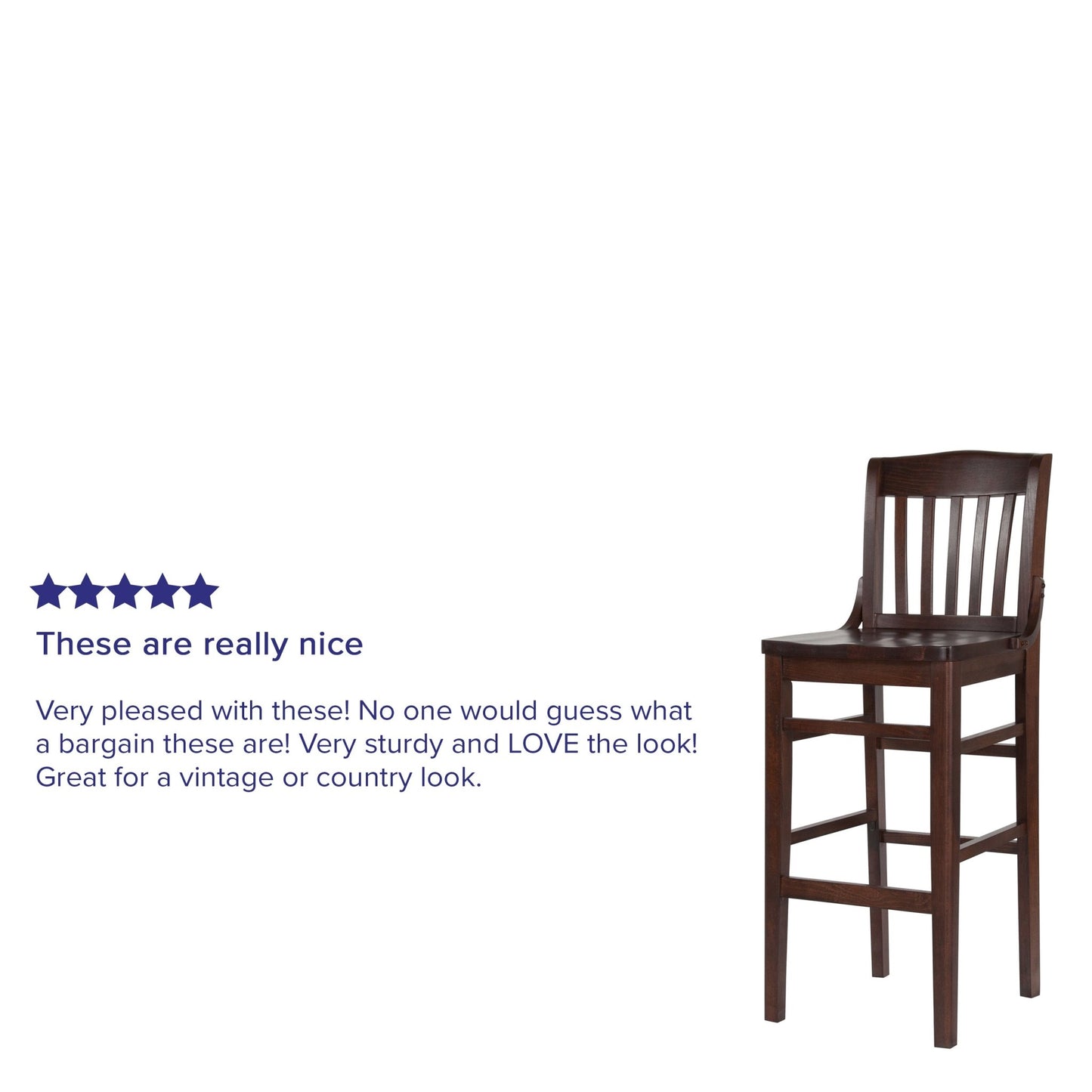 HERCULES Series Restaurant Barstool School House Back by Flash Furniture - SchoolOutlet