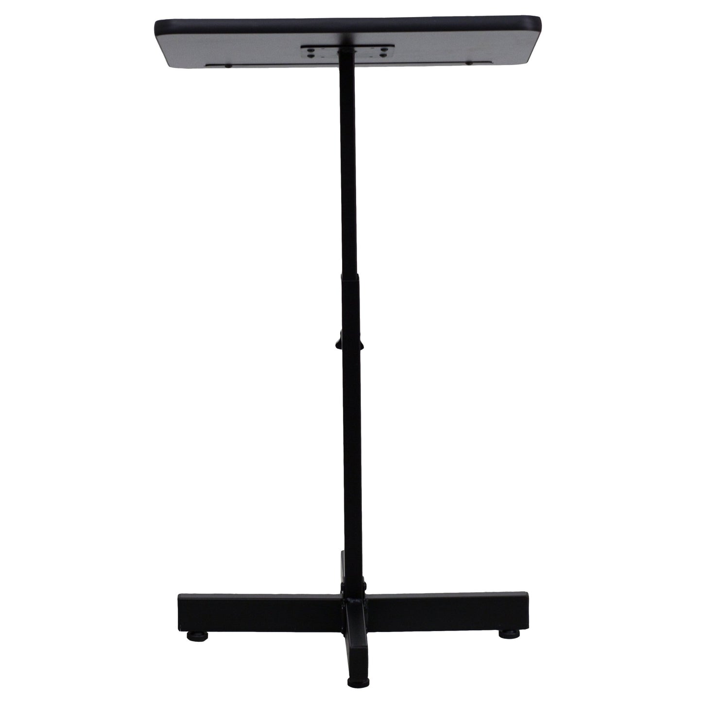 Mysta Adjustable Height Metal Lectern in Mahogany by Flash Furniture - SchoolOutlet