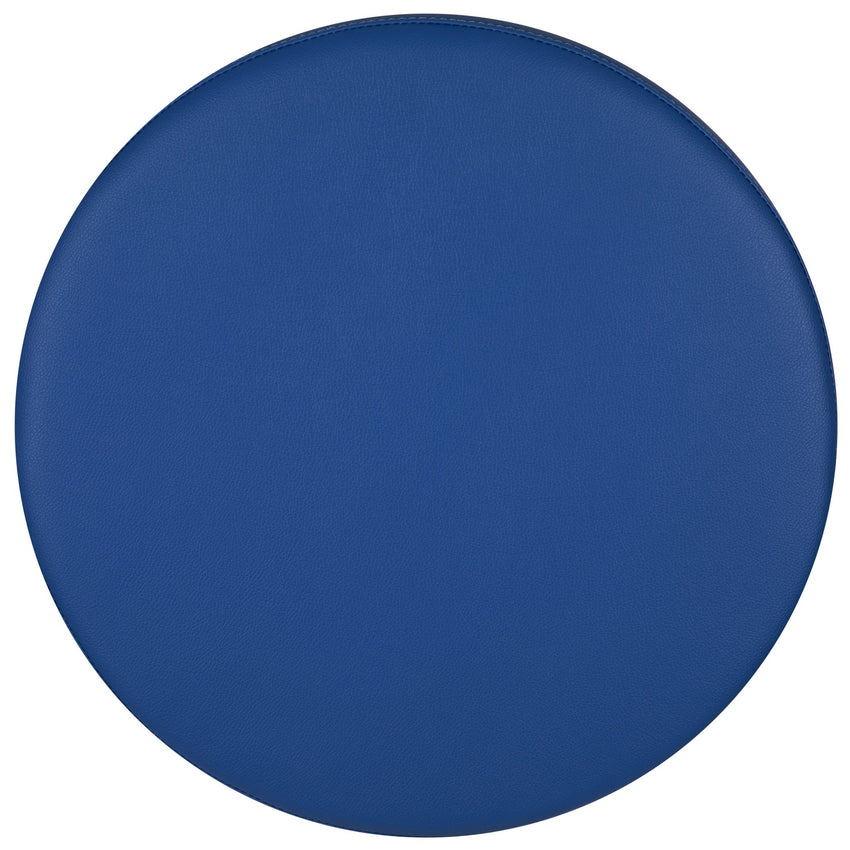 Flash Furniture Nicholas Soft Seating Flexible Round Modular Ottoman for Classrooms and Common Spaces - 18" Seat Height - SchoolOutlet