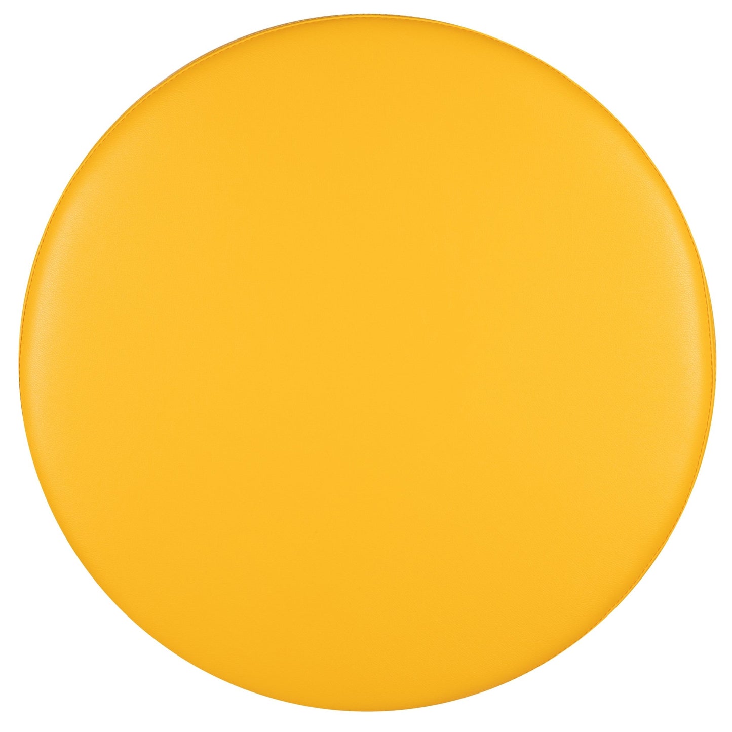 Flash Furniture Nicholas Large Soft Seating Flexible Round for Classrooms and Common Spaces - Yellow (18"H x 24"Diameter) - SchoolOutlet