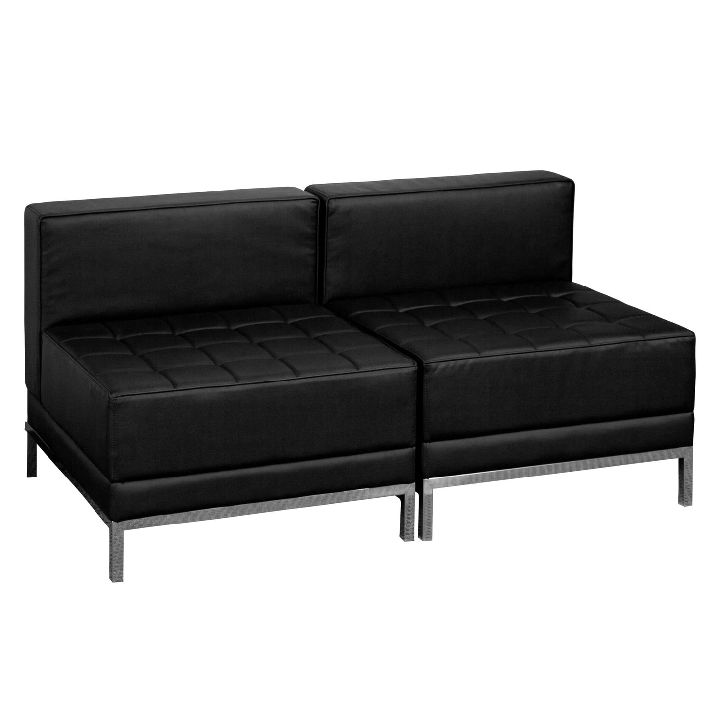 HERCULES Imagination Series 2 Piece Waiting Room LeatherSoft Lounge Set - Reception Bench by Flash Furniture - SchoolOutlet