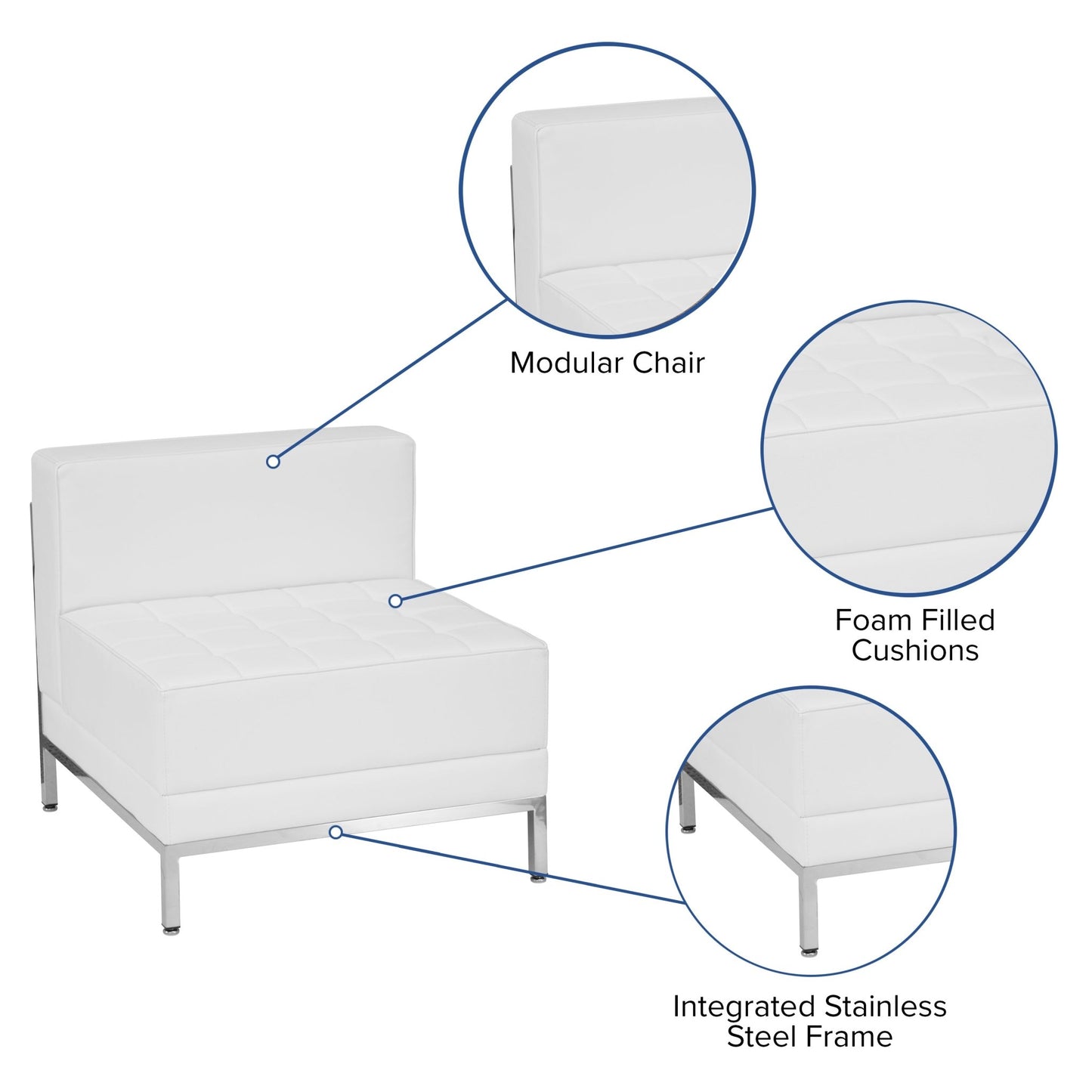 HERCULES Imagination Series Contemporary Middle Chair in LeatherSoft for Waiting Room by Flash Furniture - SchoolOutlet