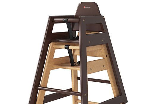 Foundations - NeatSeat™ Hardwood Food - Service High Chair (FOU - 4522XXX) - SchoolOutlet