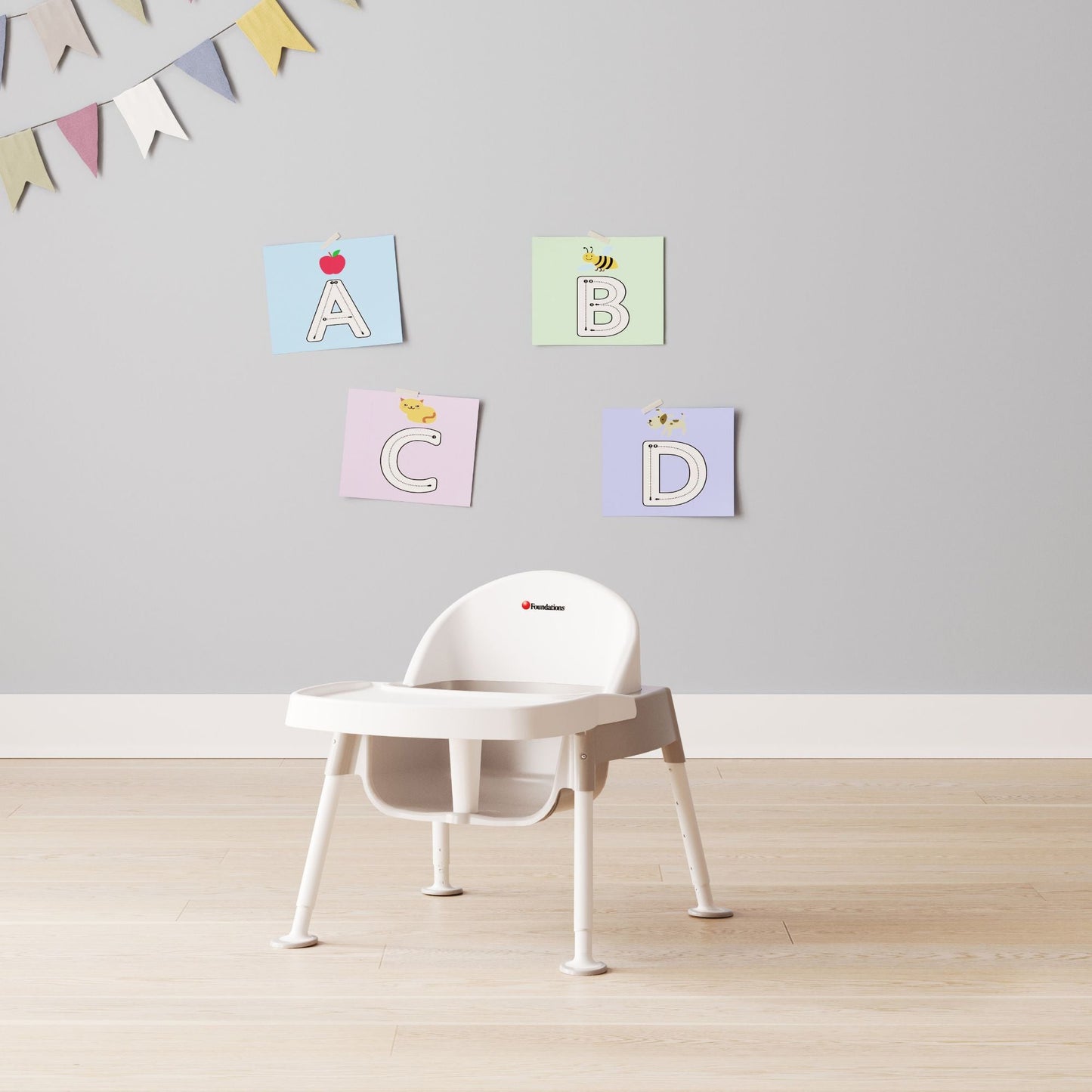 Foundations - Secure Sitter Feeding Chair Adjustable Seat Height - 7" - 13" (FOU - 4600247) - SchoolOutlet
