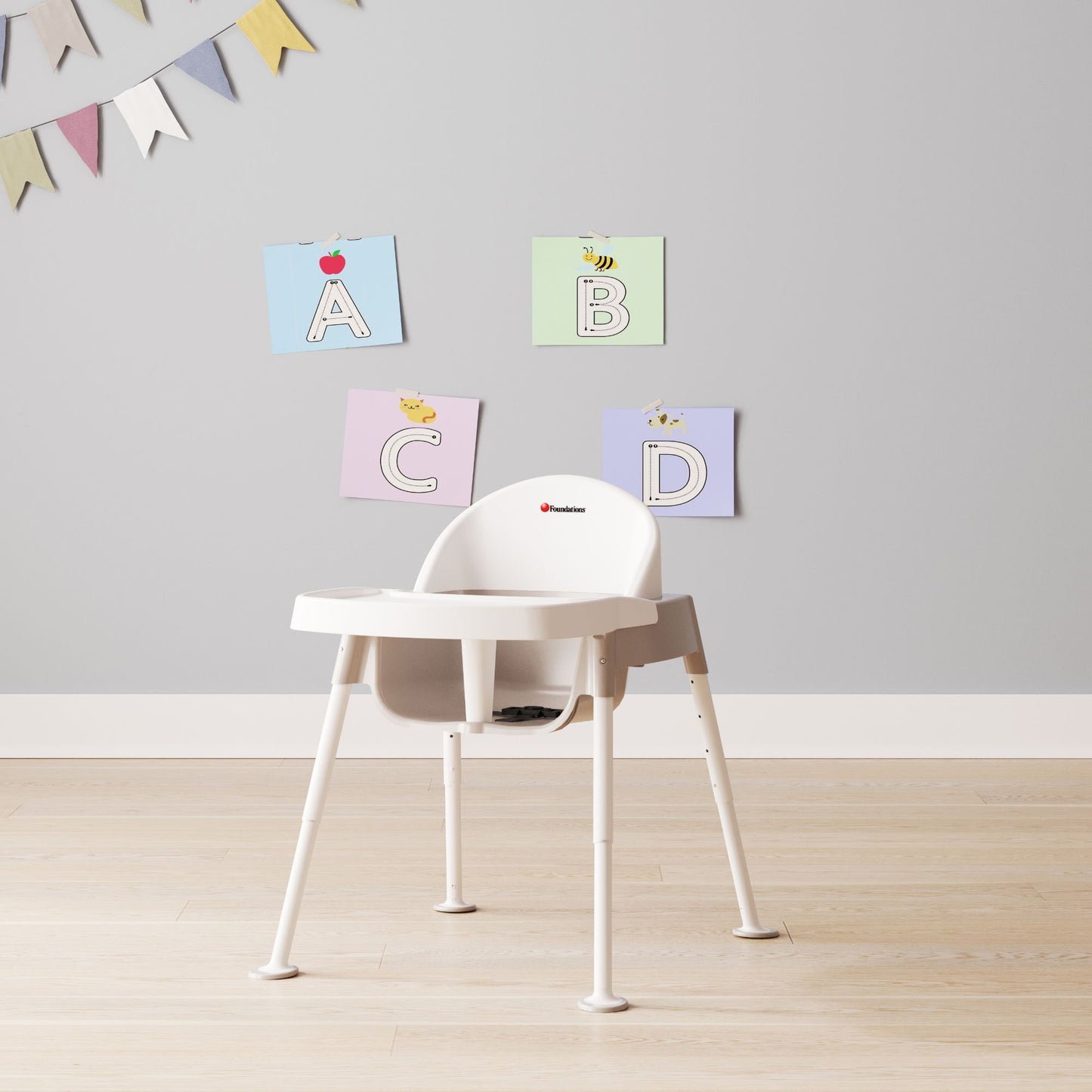 Foundations - Secure Sitter Feeding Chair Adjustable Seat Height - 7" - 13" (FOU - 4600247) - SchoolOutlet