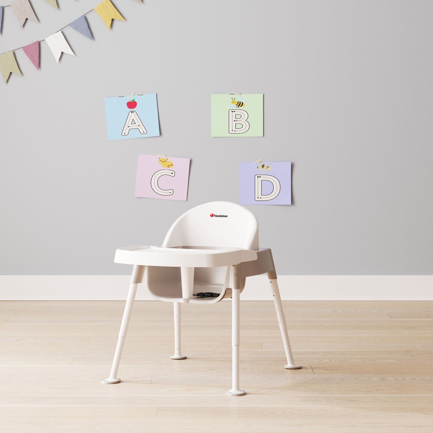 Foundations - Secure Sitter Feeding Chair Adjustable Seat Height - 7" - 13" (FOU - 4600247) - SchoolOutlet