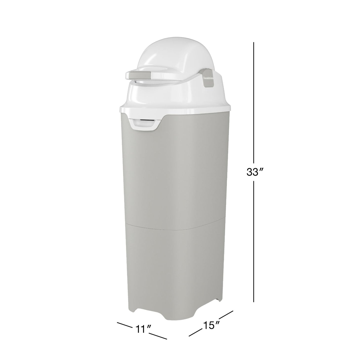 Foundations - Premium Tall Diaper Pail (FOU - 9612XXX) - SchoolOutlet
