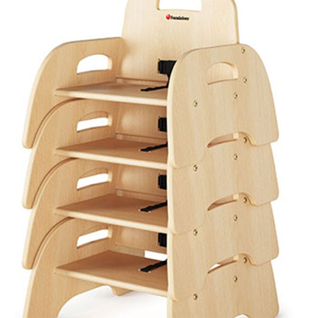 Foundations - Simple Sitter Birch Chair 7" Seat Height- Pack of 2 (FOU-4827047)