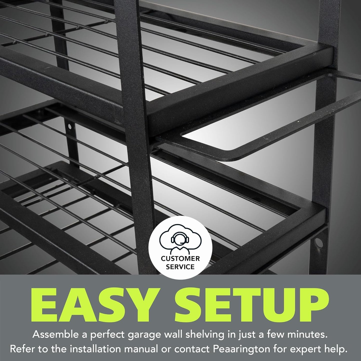 Fuerza Heavy - Duty Wall - Mounted Metal Power Tool Organizer and Multi - Device Storage Rack Pack Of 2 (FZA - 6849) - SchoolOutlet