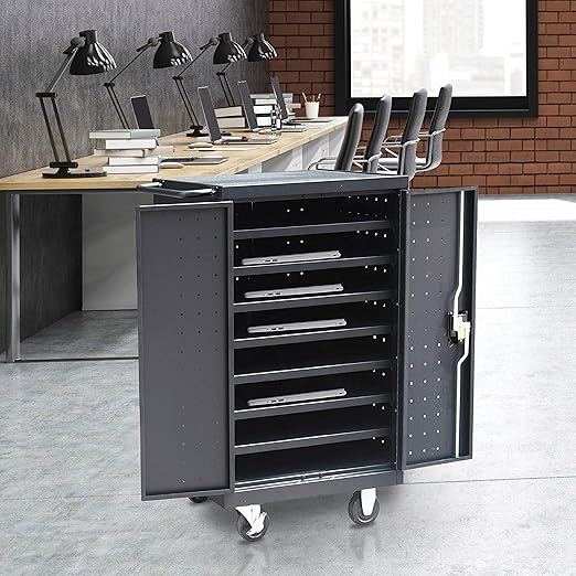 Fuerza 12 Device Charging Station for iPads, Tablets and Laptops Computers, Up to 17 " Screen Size - SchoolOutlet