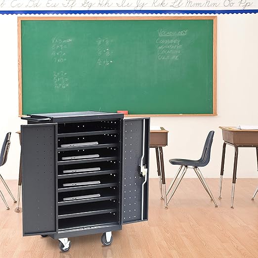 Fuerza 12 Device Charging Station for iPads, Tablets and Laptops Computers, Up to 17 " Screen Size - SchoolOutlet