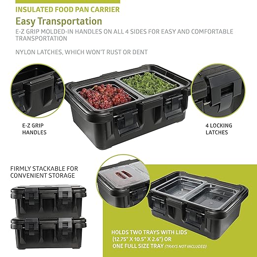 Fuerza 22.4L Wide Top Loading Insulated Food Carrier - SchoolOutlet