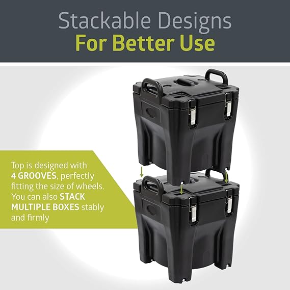 Fuerza 32qt Insulated Food Carrier, for Soup, Drinks, Cold/Hot - SchoolOutlet